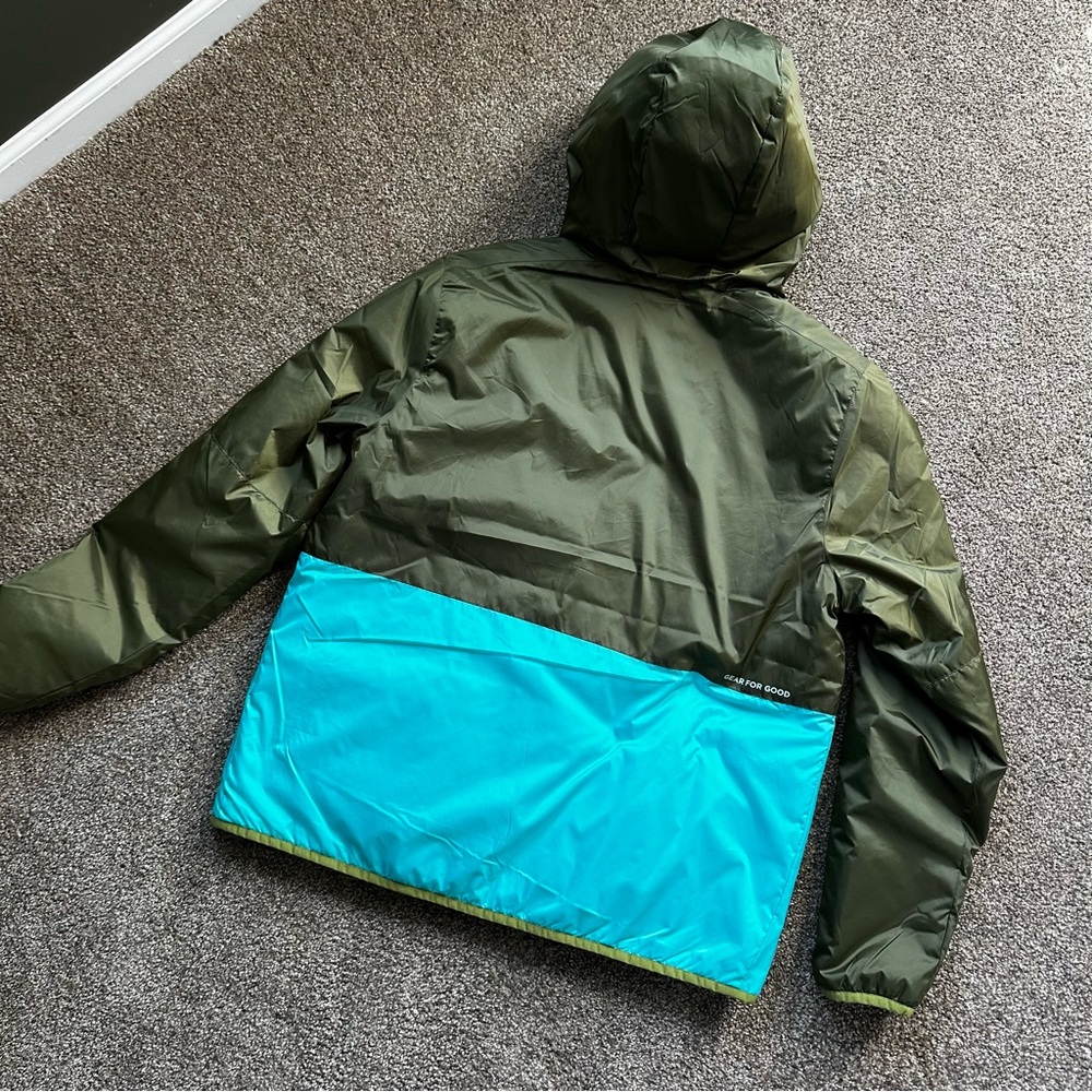cotopaxi Olive Green Jacket with Teal Lining - Picture 5 of 12